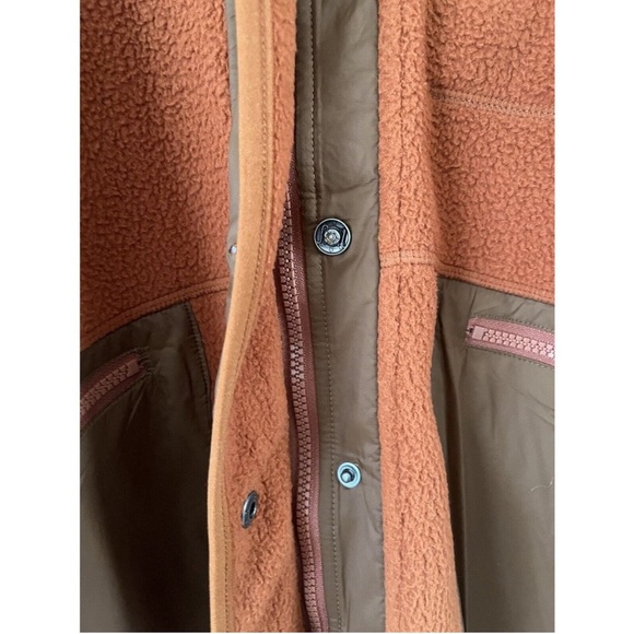 NWD Madewell MWL Resourced Sherpa Fleece Snap Front Jacket Size Small - Picture 8 of 10